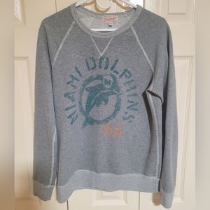 Junk Food Originals Miami Dolphins Sweatshirt Size Large